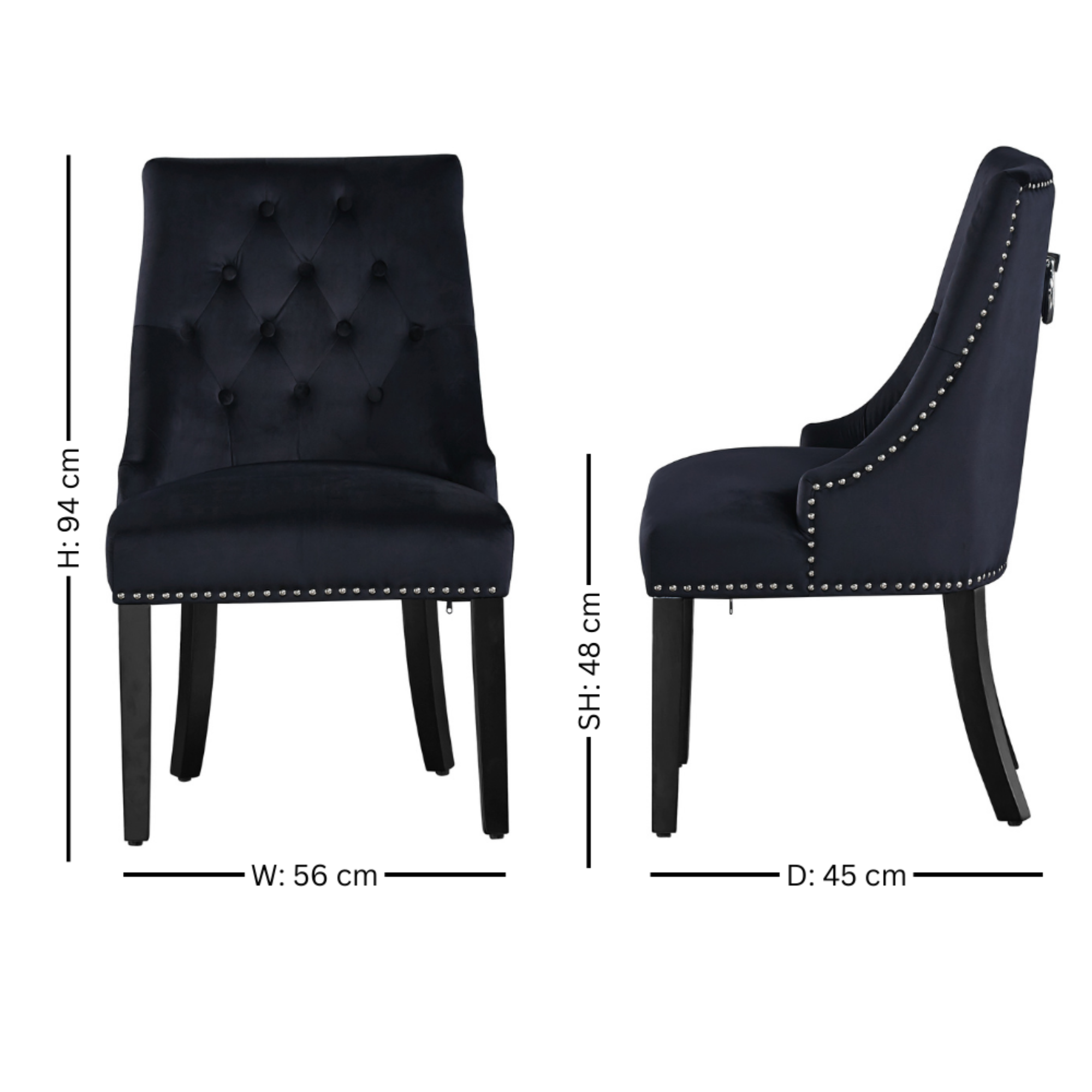 Windsor living room velvet chair