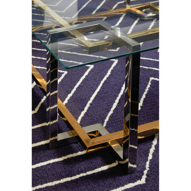 Bosie Moyo Blue And White Round Rug - PN Home