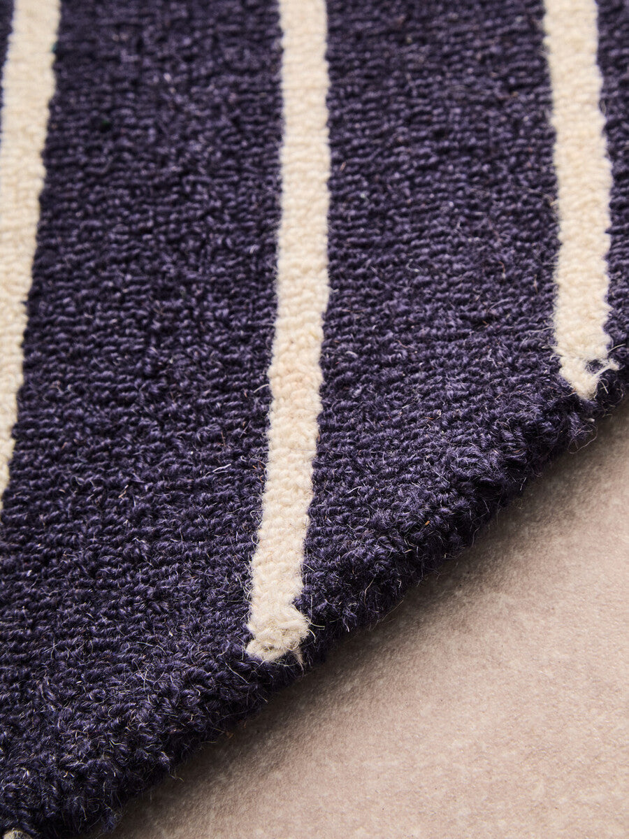 Bosie Moyo Blue And White Round Rug - PN Home