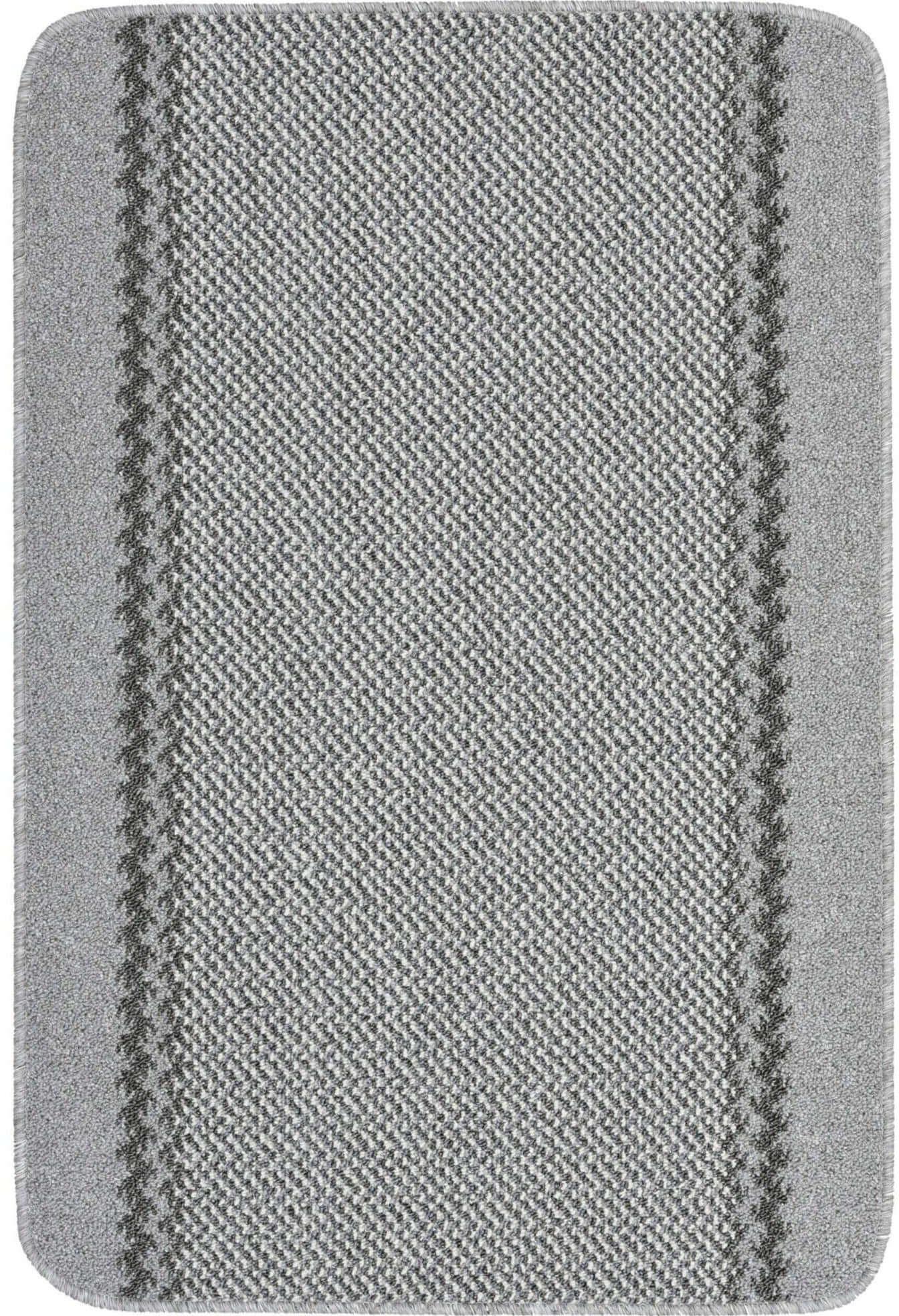 Washable Designer Bordered Grey Rug | 116G - PN Home
