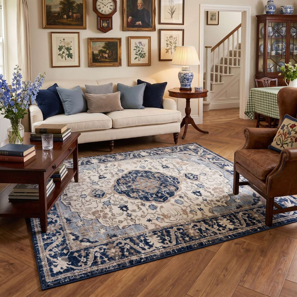 Montana Oriental Blue Rug | 3922N
