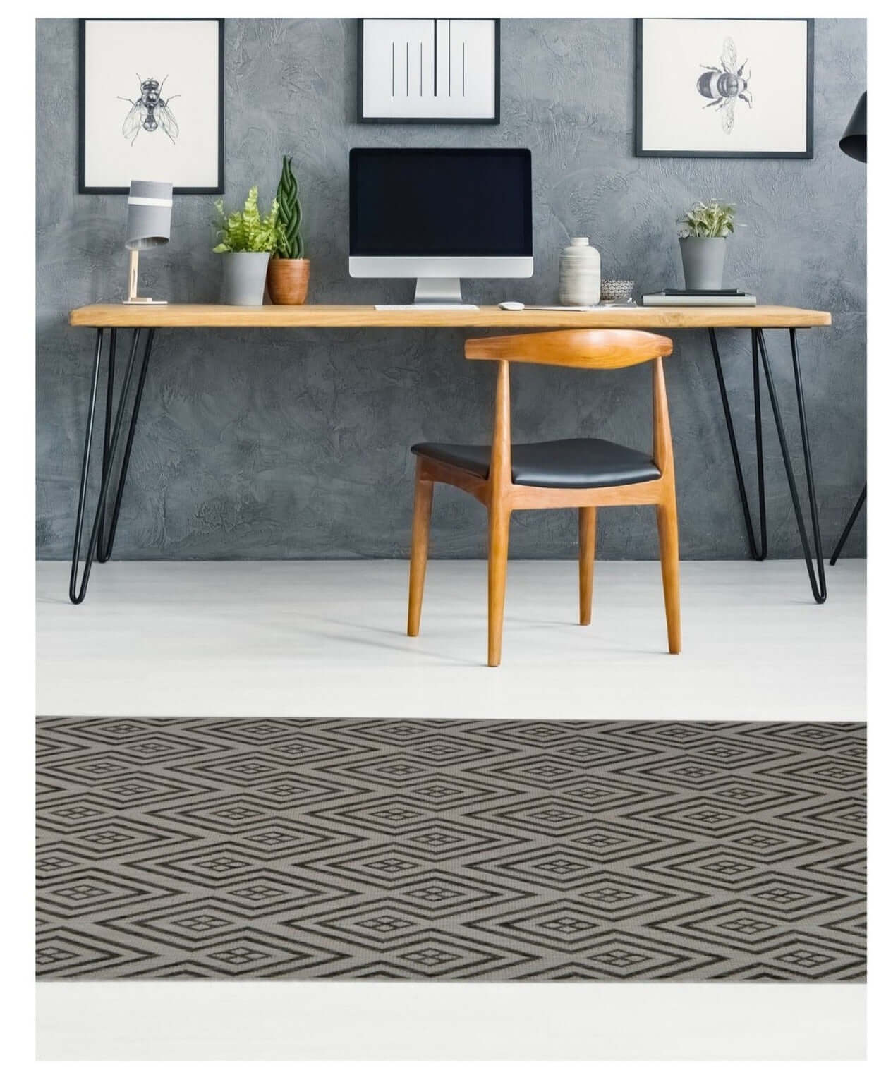 County Geo Grey Indoor/Outdoor Rug | 11344A - PN Home