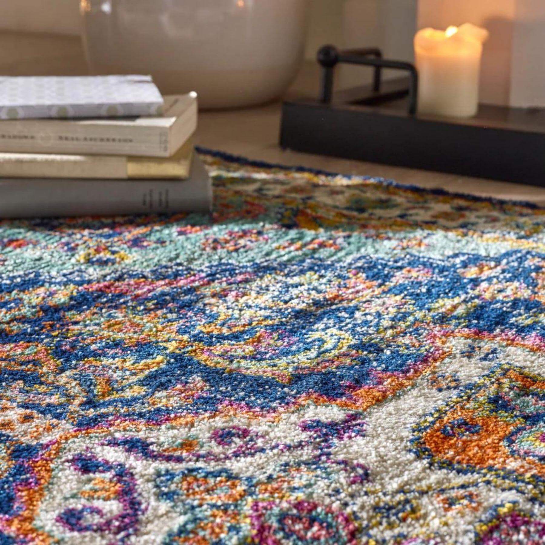 Granada Multicolour Vintage Rug | Emerald - PN Home