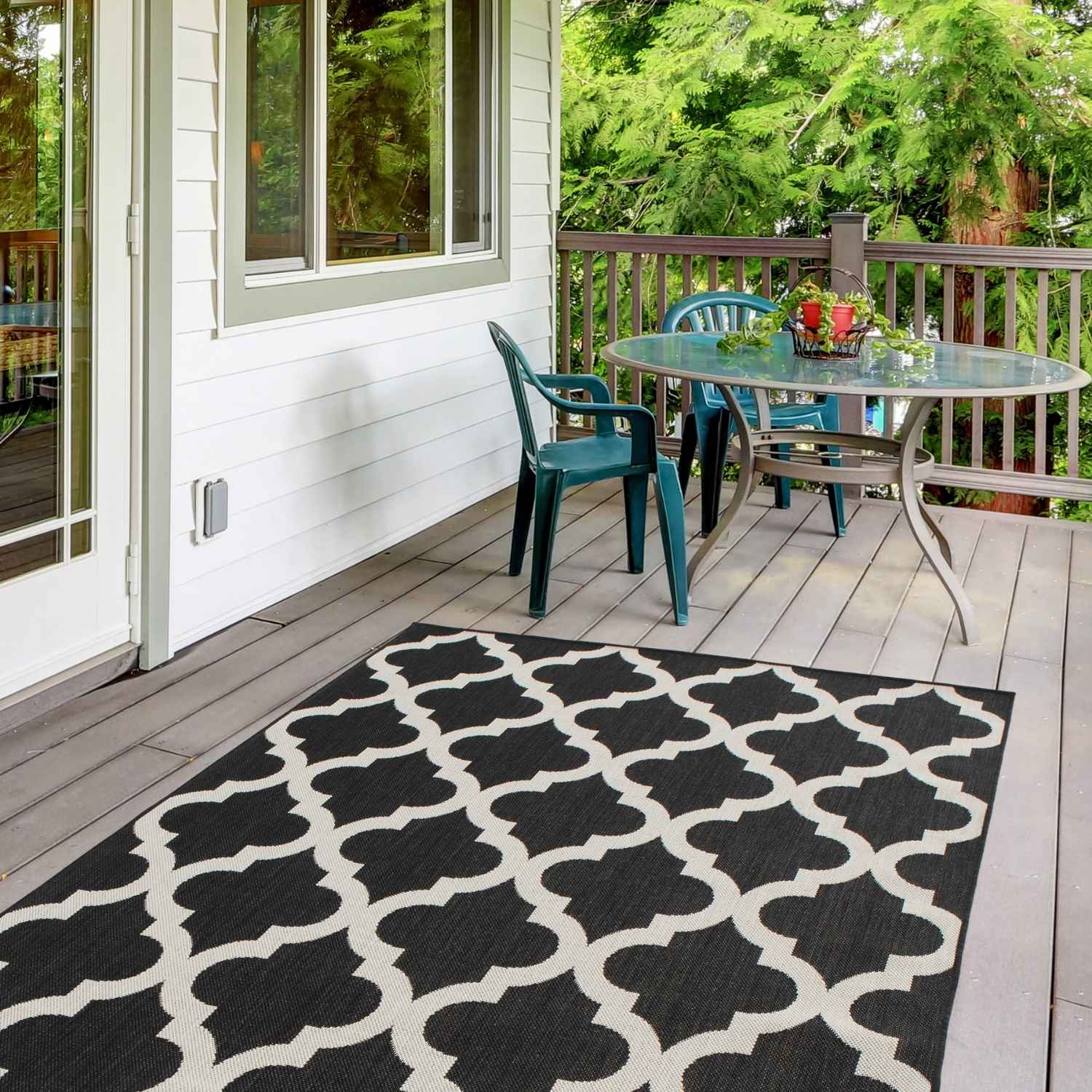 Ecology Outdoor Rug Black | 400B - PN Home