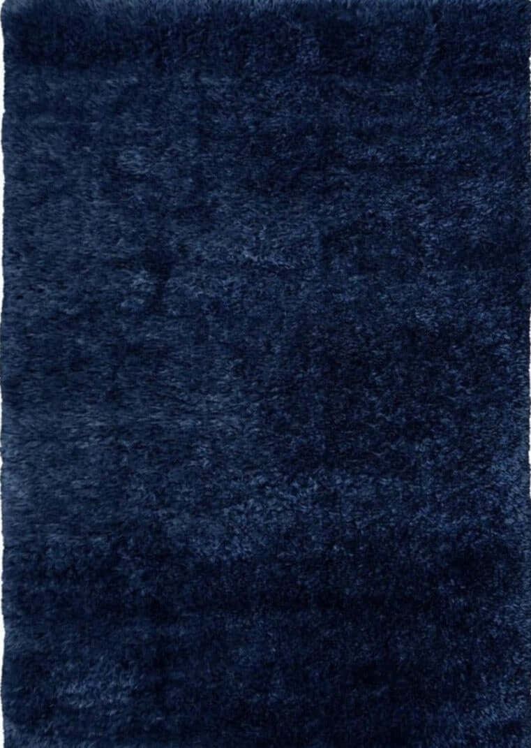 Lagom Navy Shaggy Rug - PN Home