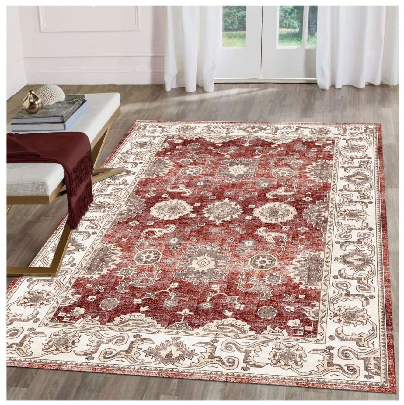 Jasru Vintage Washable Rug - PN Home