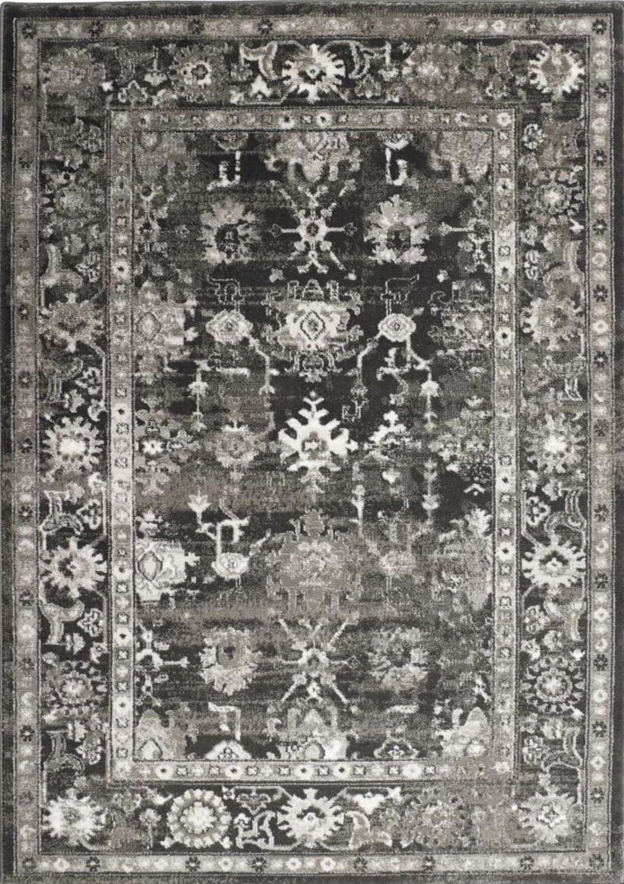 Anatolia Dark Grey Vintage Rug - PN Home
