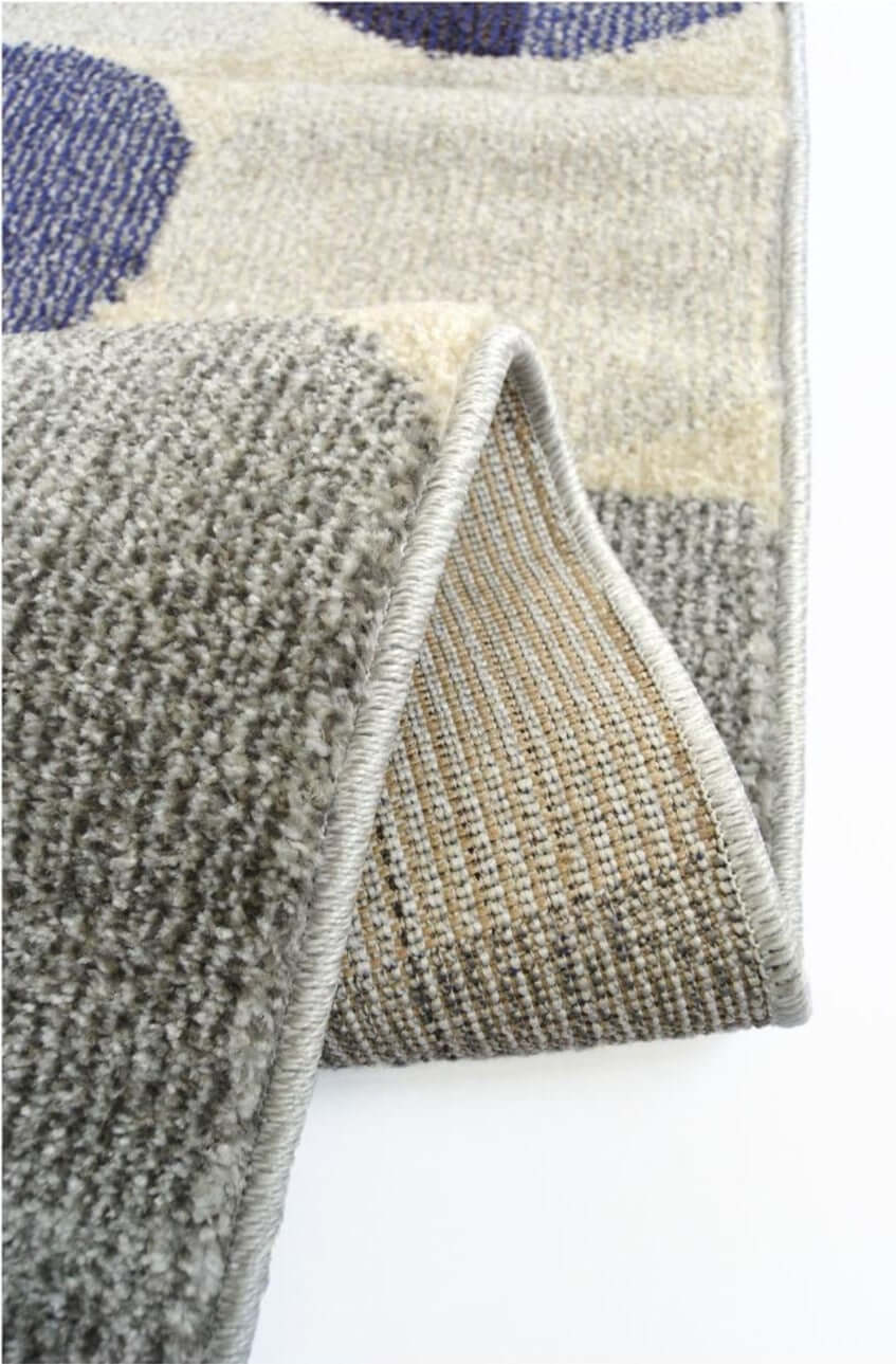 Villa Blue Abstract Rug - PN Home