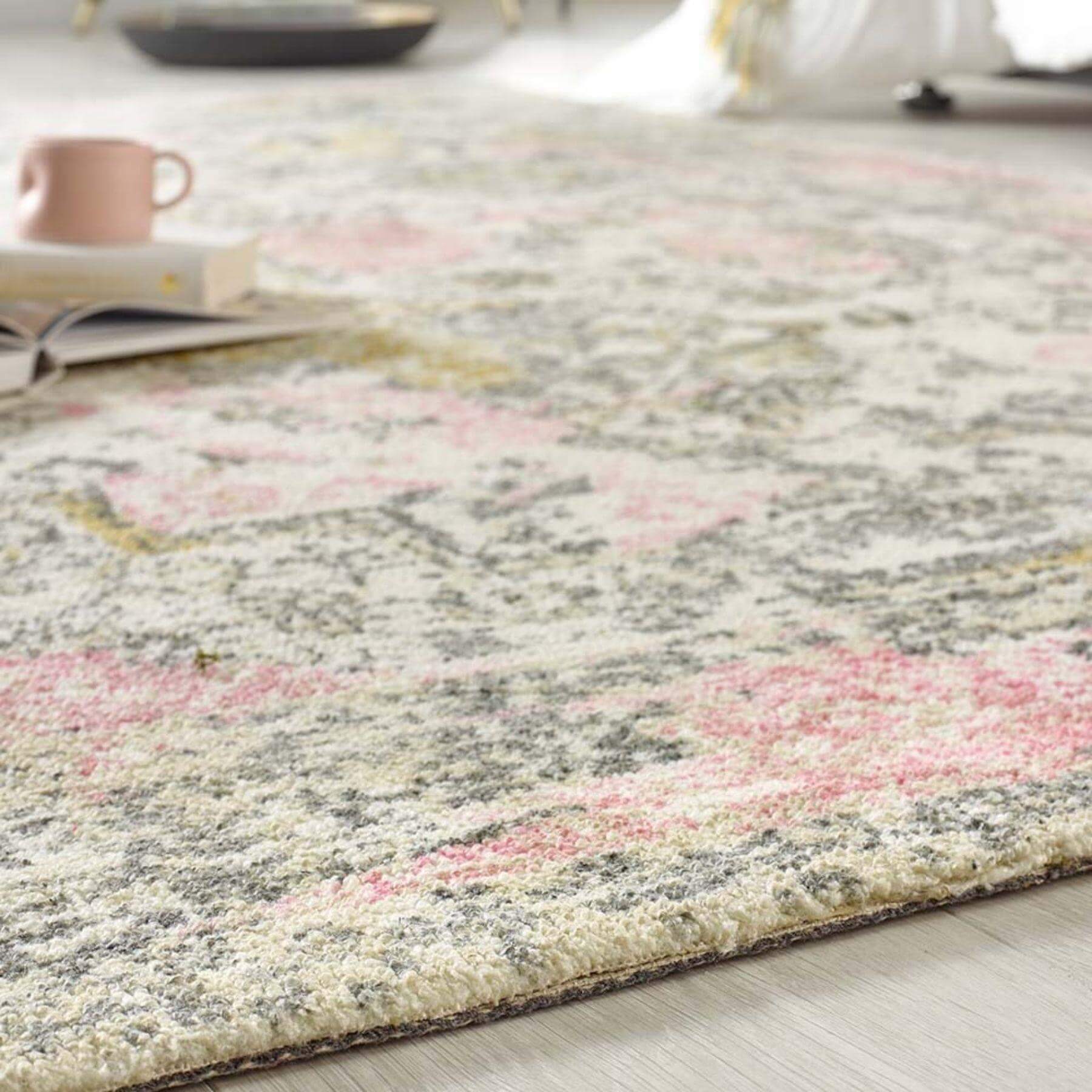 Vogue Vintage Pink Rug - PN Home