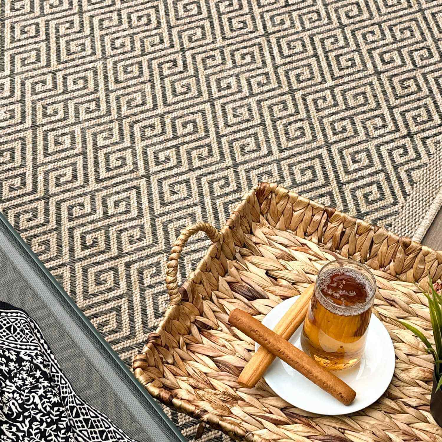 Nature Outdoor Rug Dark Grey | 5100DG - PN Home