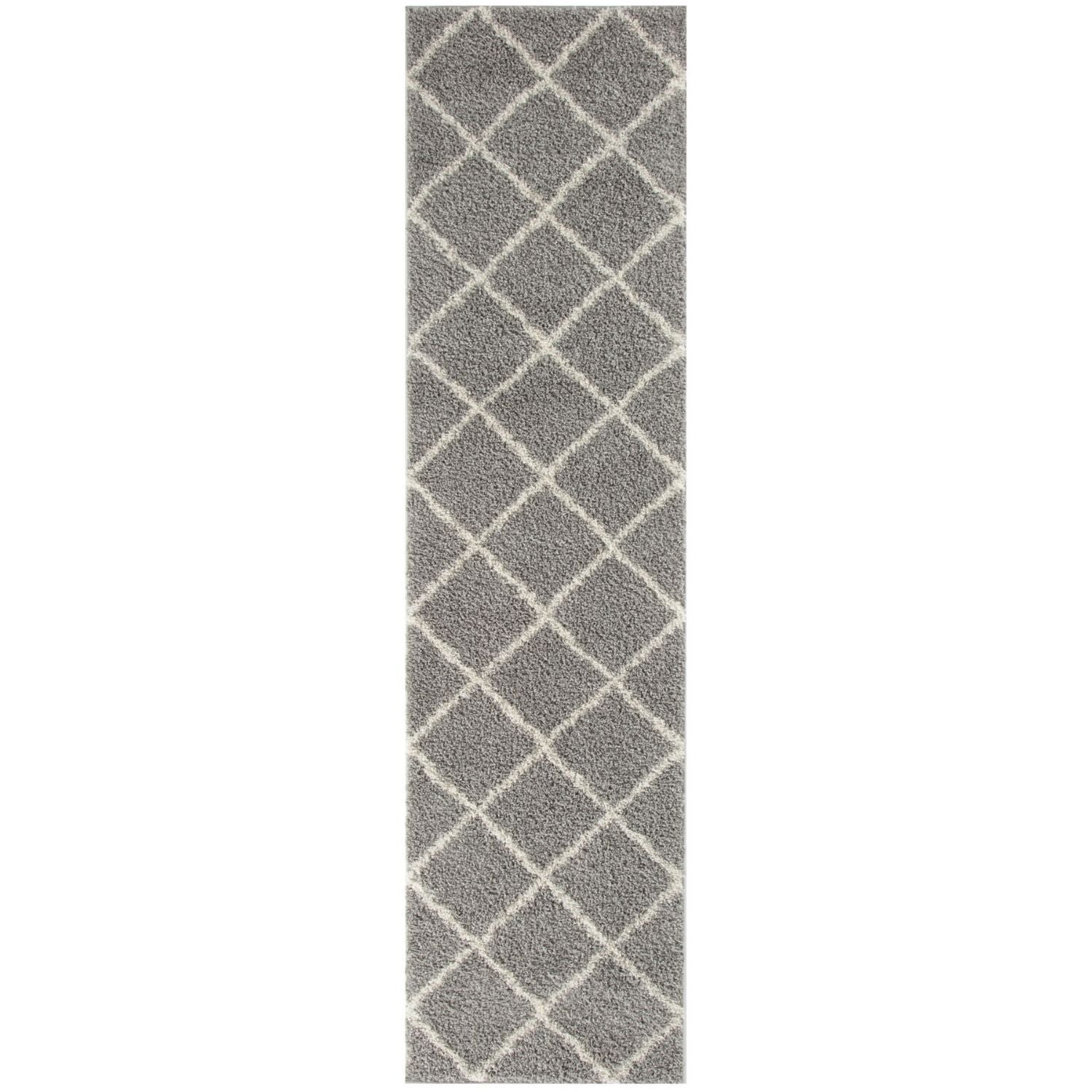 Moroccan Grey Shaggy Rug | 510 - PN Home