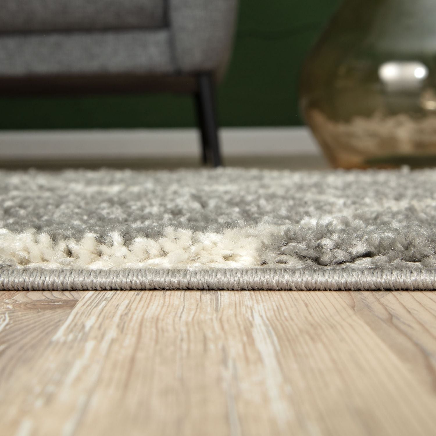 Moroccan Grey Shaggy Rug | 510 - PN Home