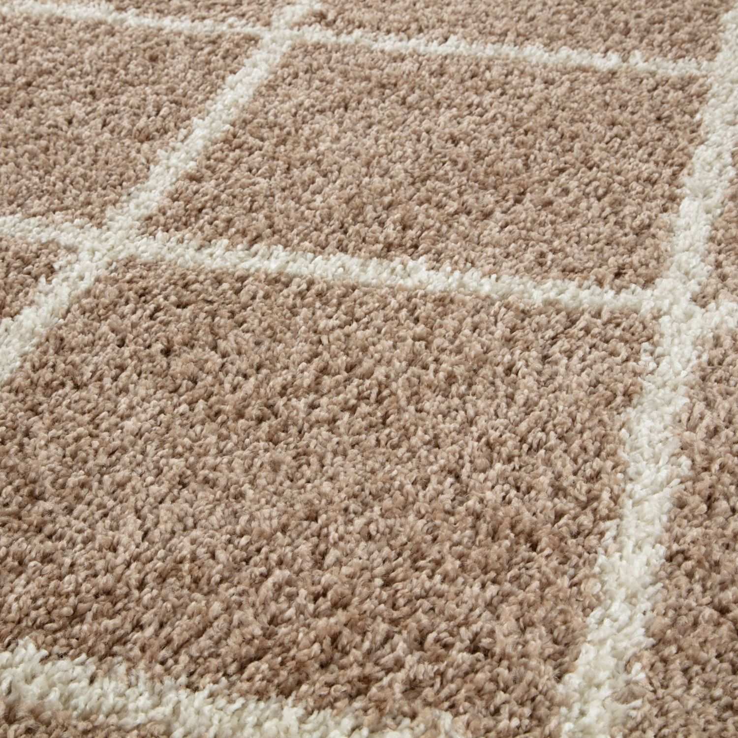 Moroccan Beige Shaggy Rug | 520 - PN Home
