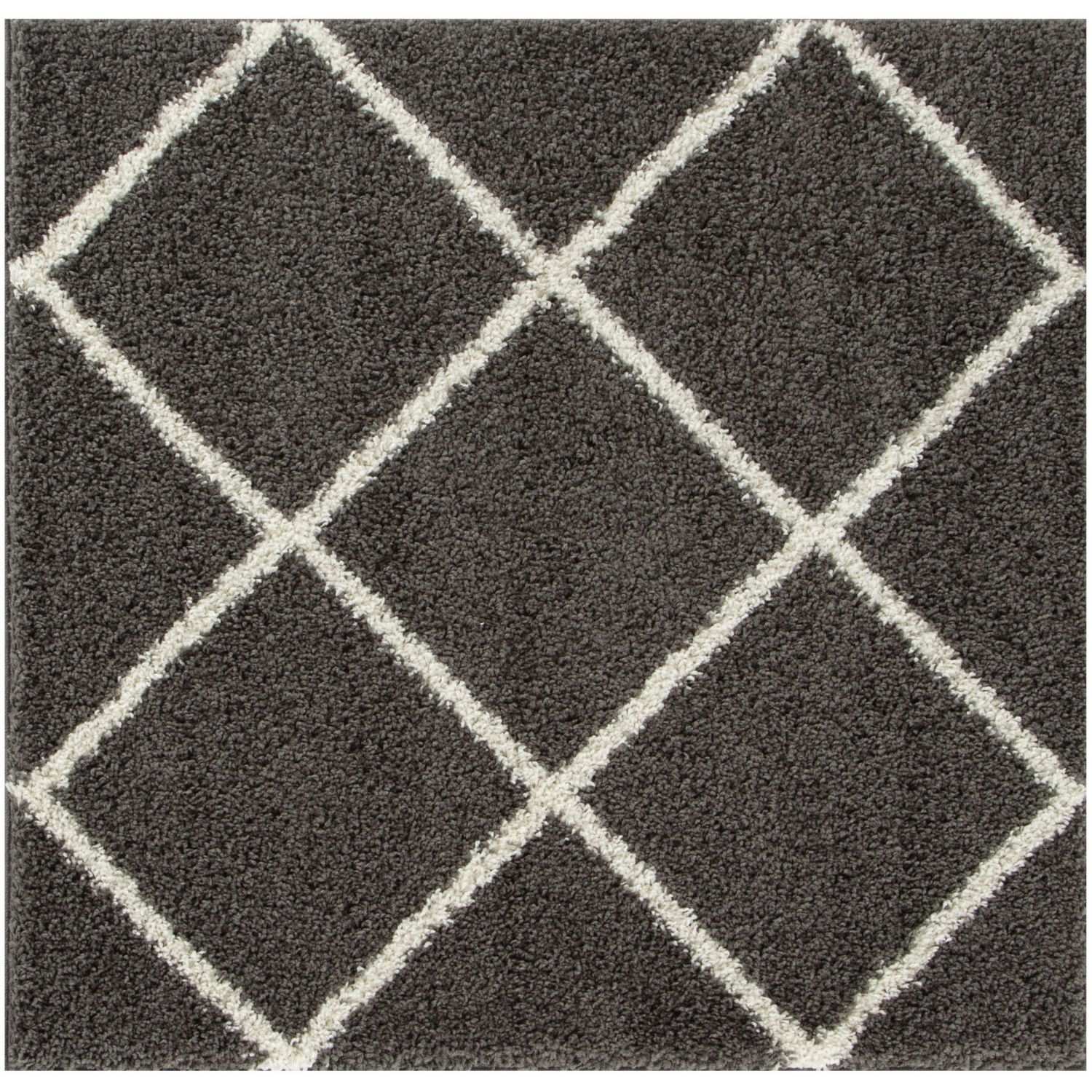 Moroccan Dark Grey Shaggy Rug | 540 - PN Home