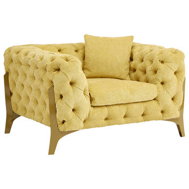 Esme Pistachio Green Tufted Armchair - PN Home