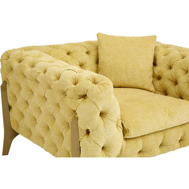 Esme Pistachio Green Tufted Armchair - PN Home