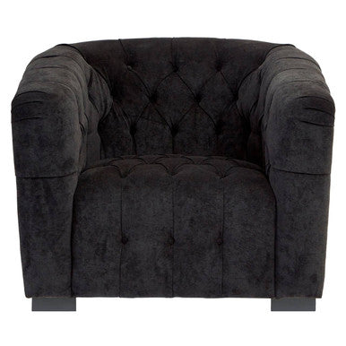 Fenton Black Fabric Armchair - PN Home