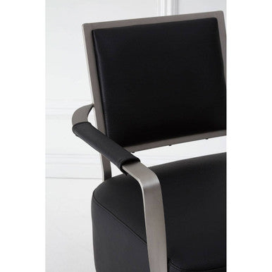 Moda Black Leather Chair