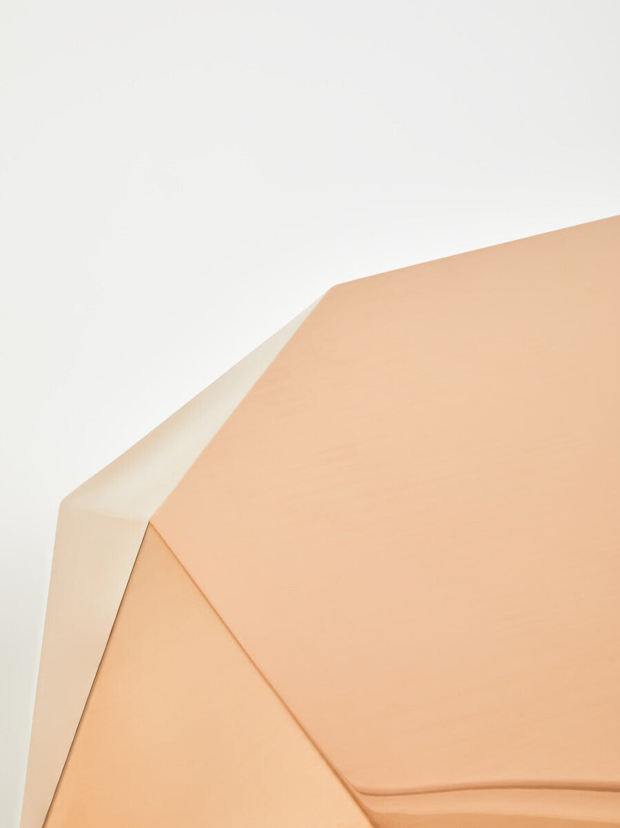 Allure Rose Gold Diamond Cut Coffee Table - PN Home