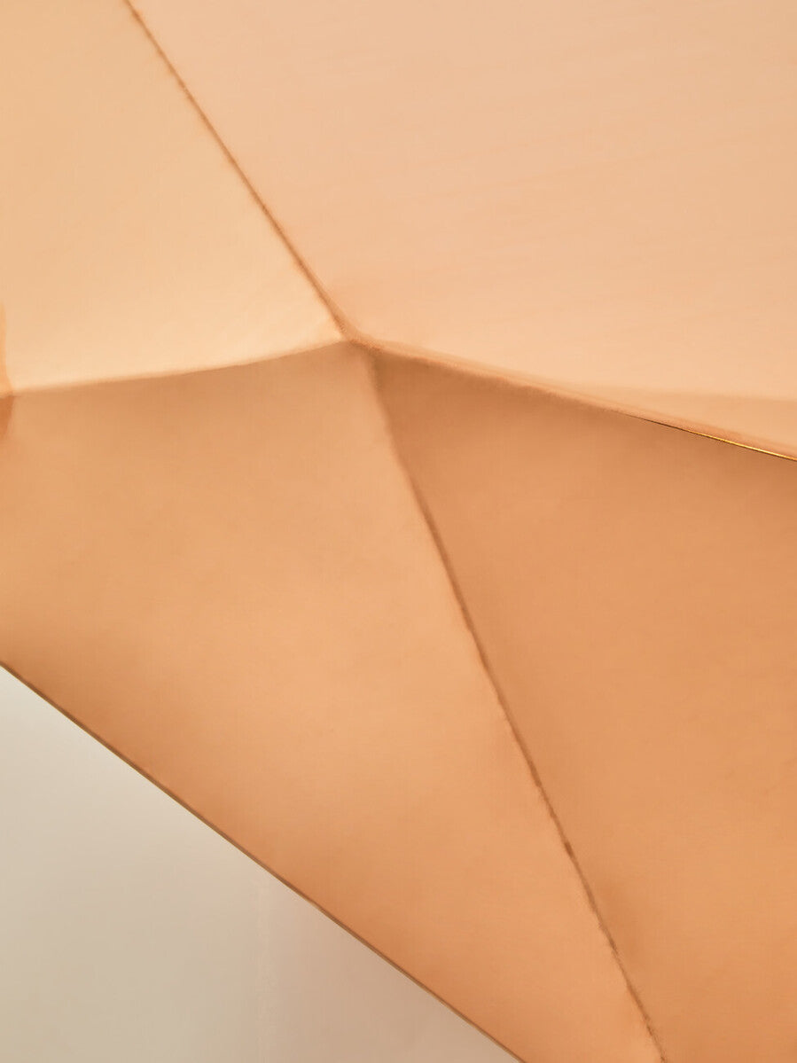 Allure Rose Gold Diamond Cut Coffee Table - PN Home