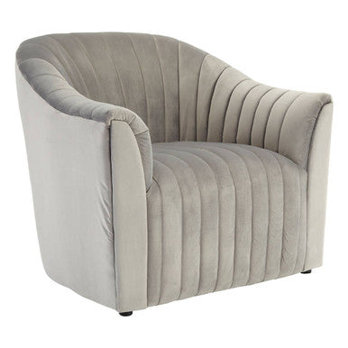 Opel Grey Velvet Armchair - PN Home