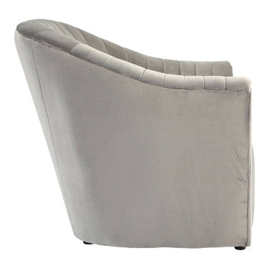 Opel Grey Velvet Armchair - PN Home