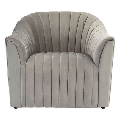 Opel Grey Velvet Armchair - PN Home
