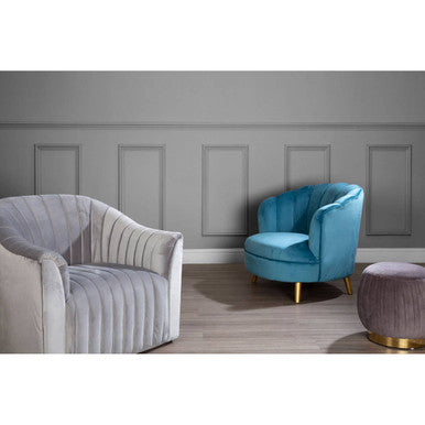 Opel Grey Velvet Armchair - PN Home
