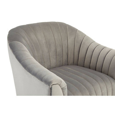 Opel Grey Velvet Armchair - PN Home