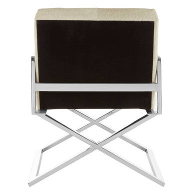 Kensington Townhouse Genuine Grey Leather Chair - PN Home
