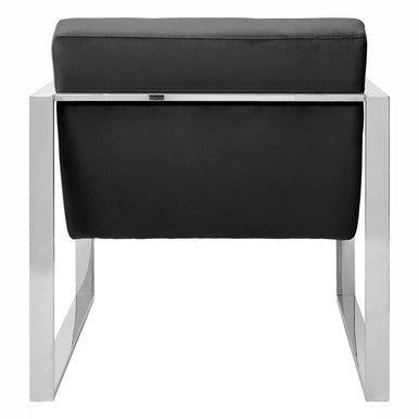 Vogue Black Velvet Lounge Chair - PN Home