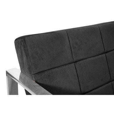 Vogue Black Velvet Lounge Chair - PN Home