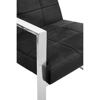 Vogue Black Velvet Lounge Chair - PN Home