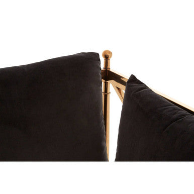 Novo Chair With Rose Gold Finished Metal Arms - PN Home