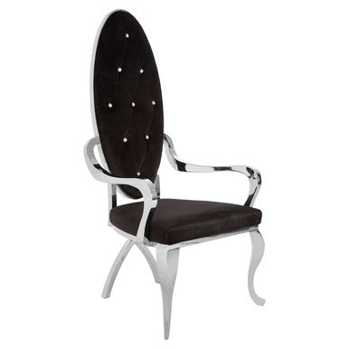 Novara Silver Baroque Chair - PN Home