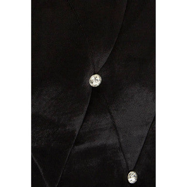 Novara Black Velvet And Rose Gold Baroque Chair