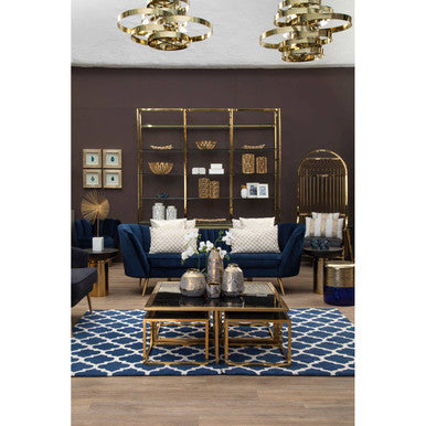 Eliza Gold Finish Dome Cage Chair - PN Home