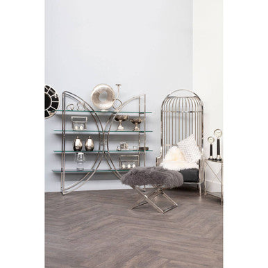 Eliza Silver Finish Dome Cage Chair - PN Home