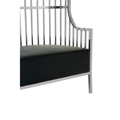 Eliza Silver Finish Dome Cage Chair - PN Home