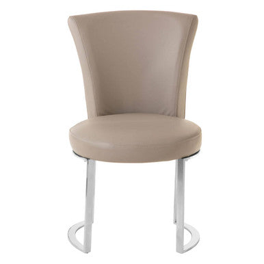 Eliza Grey Faux Leather Dining Chair - PN Home