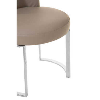 Eliza Grey Faux Leather Dining Chair - PN Home