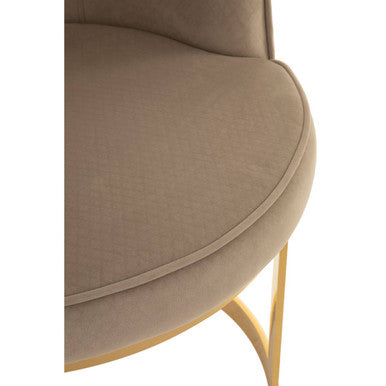 Eliza Beige Velvet Dining Chair - PN Home