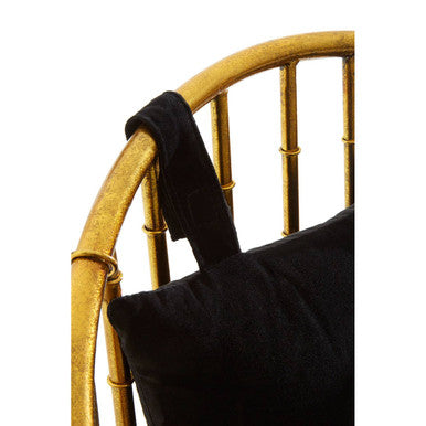 Monroe Gold Frame Accent Armchair - PN Home