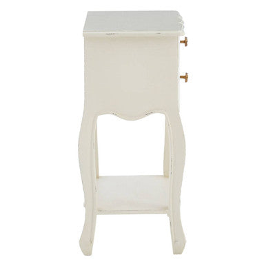 Loire 2 Drawer White Bedside Table - PN Home