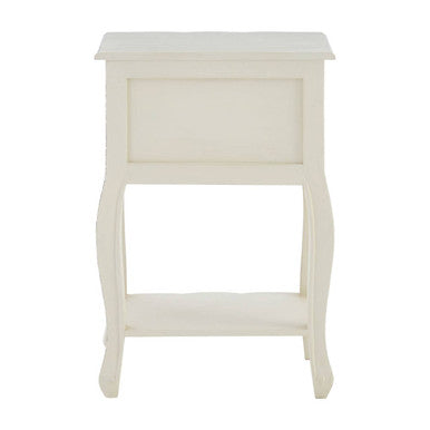 Loire 2 Drawer White Bedside Table - PN Home