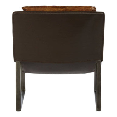 Hoxton Light Brown Leather Lounge Chair - PN Home