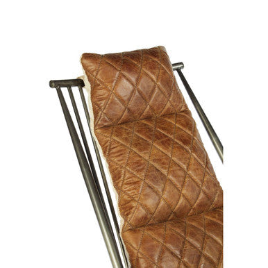 Hoxton Light Brown Leather Chair - PN Home