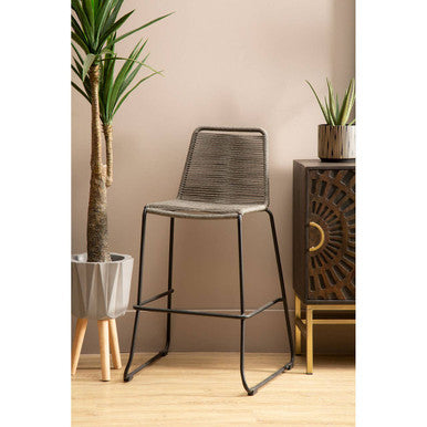 Sisal Grey Rope Bar Chair - PN Home