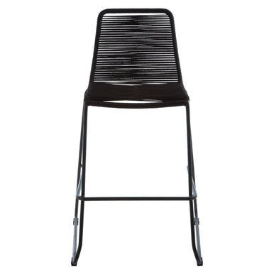 Sisal Black Rope Bar Chair