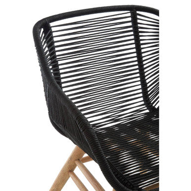 Sisal Black Rope Armchair - PN Home